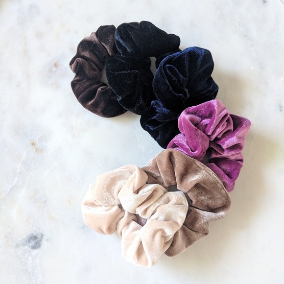 Accessories - Lot of 6 Velvet Scrunchies